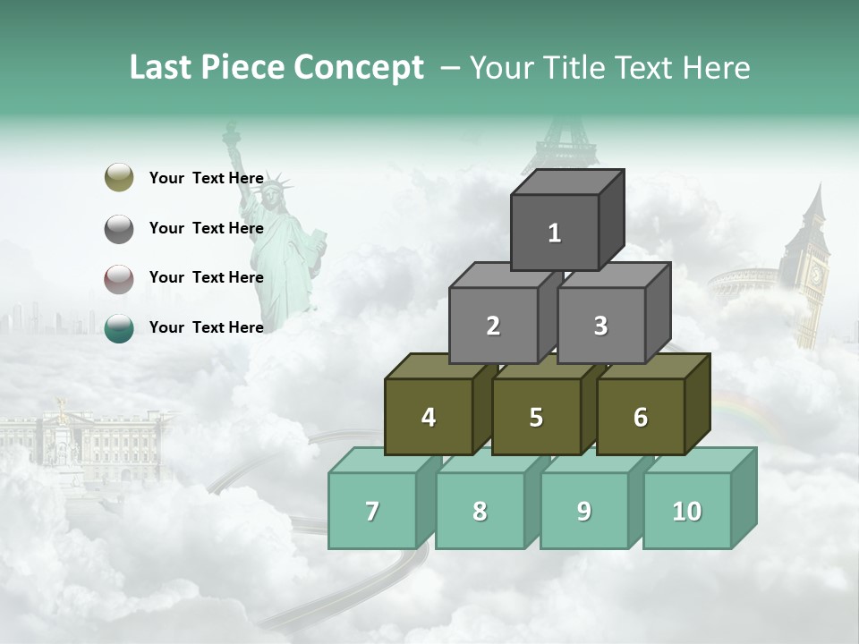 Clouds Collage Style PowerPoint Template