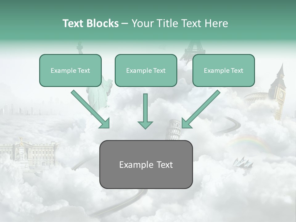 Clouds Collage Style PowerPoint Template