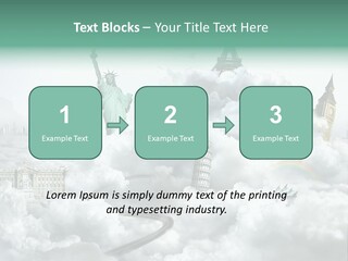 Clouds Collage Style PowerPoint Template