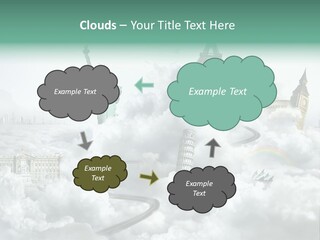 Clouds Collage Style PowerPoint Template