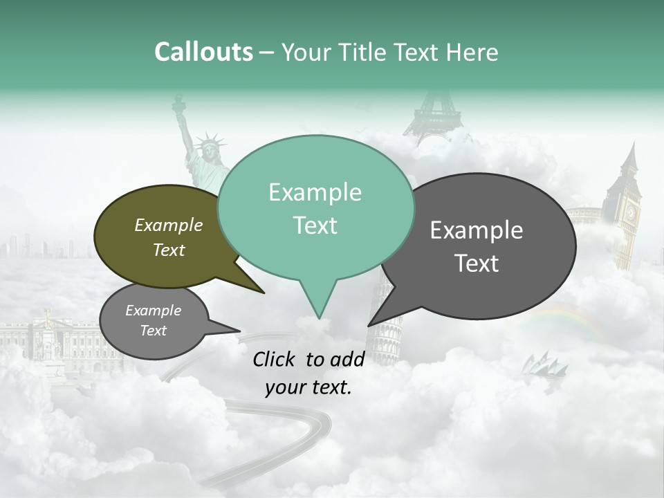 Clouds Collage Style PowerPoint Template