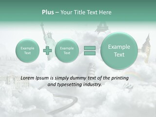 Clouds Collage Style PowerPoint Template