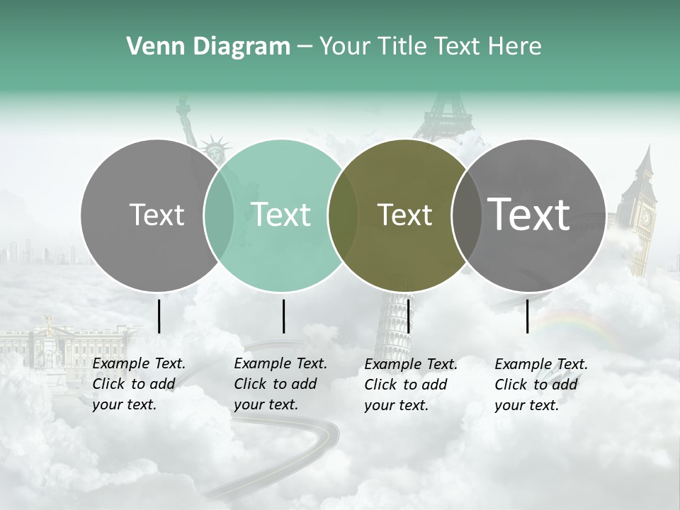 Clouds Collage Style PowerPoint Template