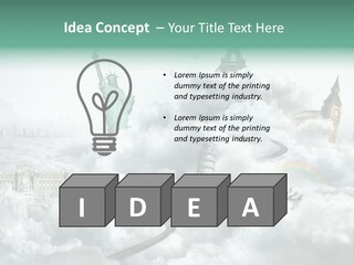 Clouds Collage Style PowerPoint Template