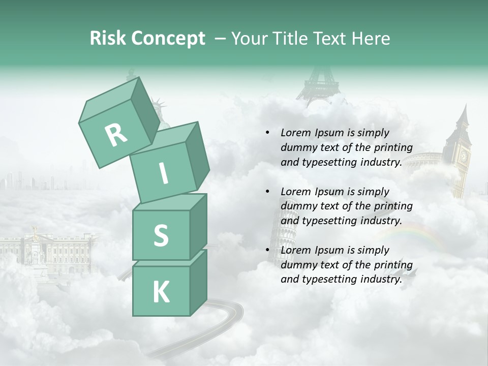 Clouds Collage Style PowerPoint Template