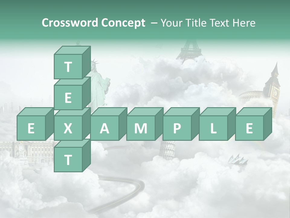 Clouds Collage Style PowerPoint Template