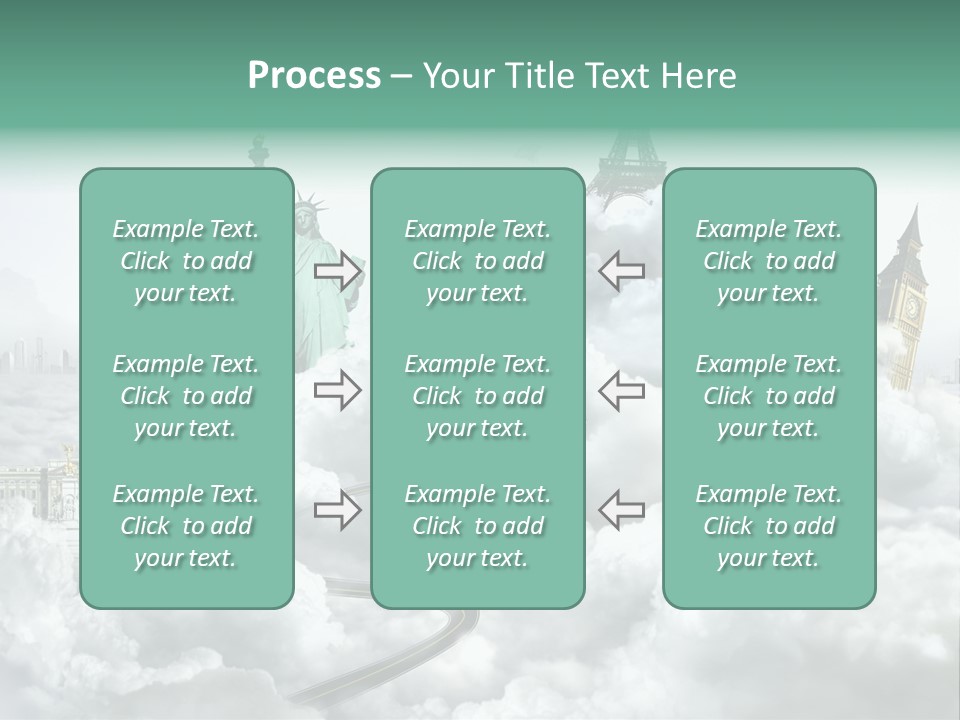 Clouds Collage Style PowerPoint Template