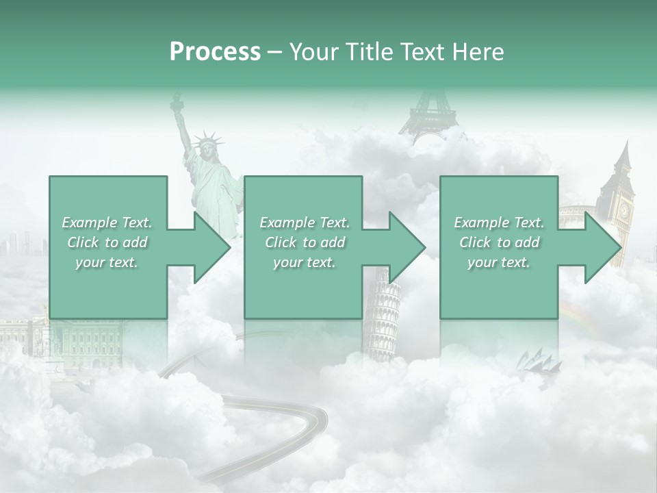 Clouds Collage Style PowerPoint Template
