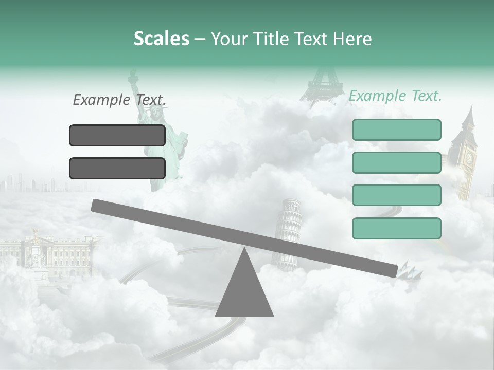 Clouds Collage Style PowerPoint Template