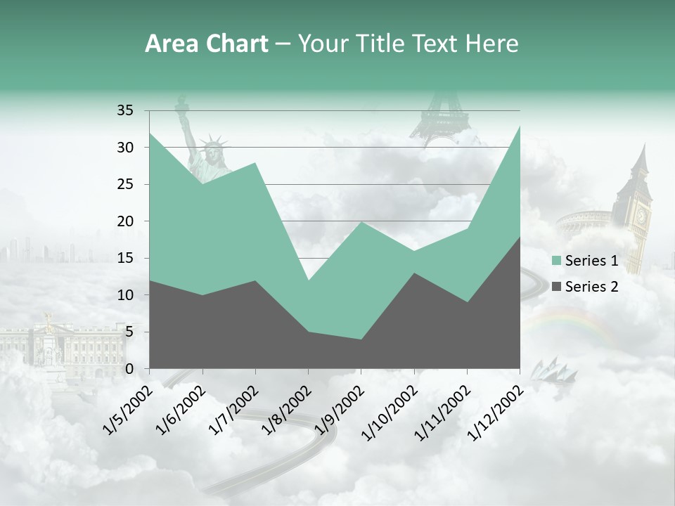 Clouds Collage Style PowerPoint Template