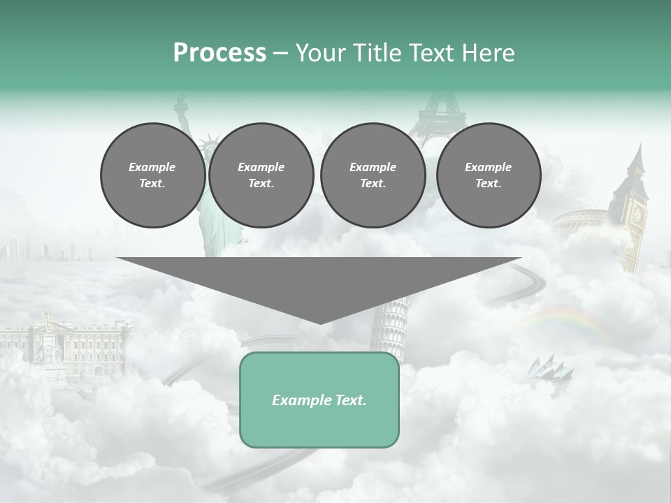 Clouds Collage Style PowerPoint Template