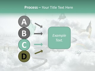 Clouds Collage Style PowerPoint Template