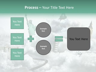 Clouds Collage Style PowerPoint Template