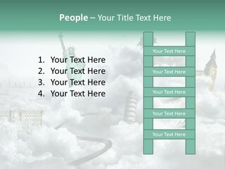 Clouds Collage Style PowerPoint Template