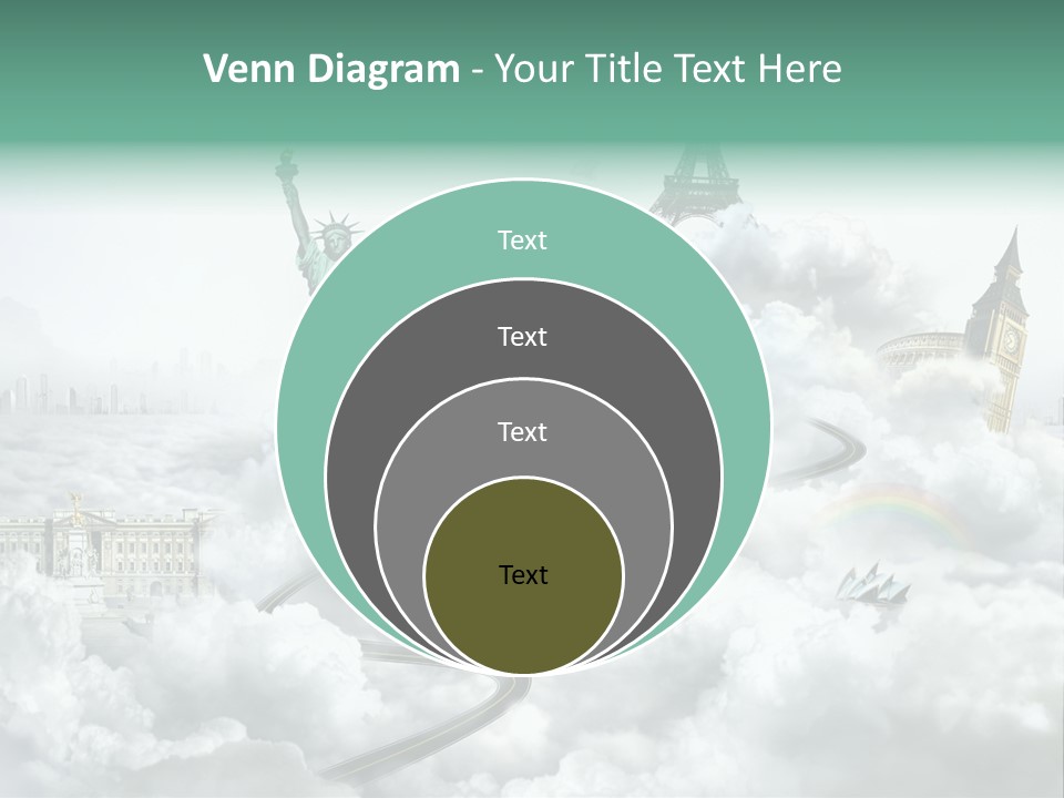 Clouds Collage Style PowerPoint Template