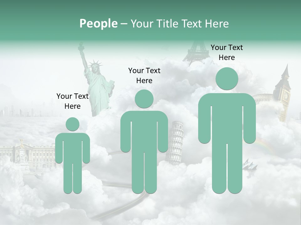 Clouds Collage Style PowerPoint Template