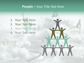 Clouds Collage Style PowerPoint Template