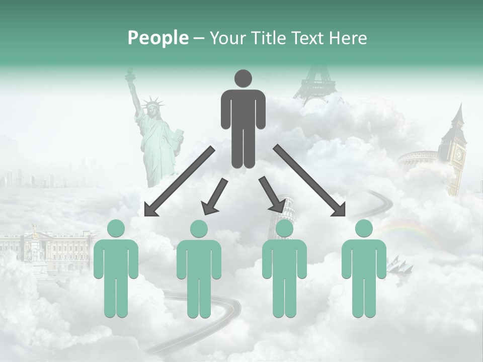 Clouds Collage Style PowerPoint Template