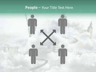Clouds Collage Style PowerPoint Template