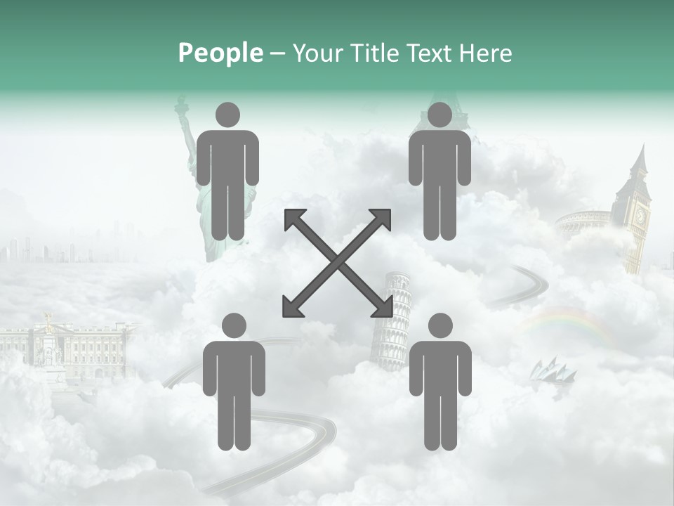 Clouds Collage Style PowerPoint Template