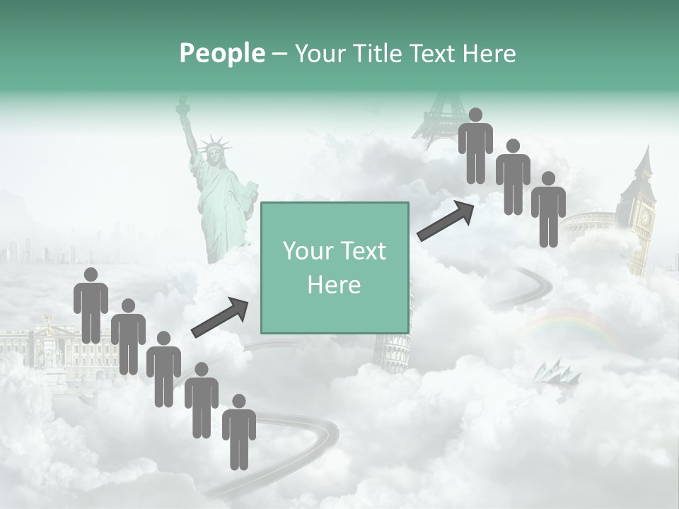 Clouds Collage Style PowerPoint Template
