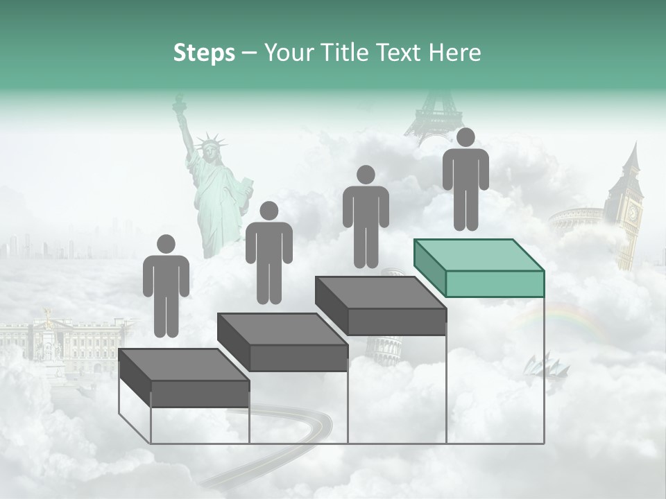 Clouds Collage Style PowerPoint Template