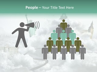 Clouds Collage Style PowerPoint Template