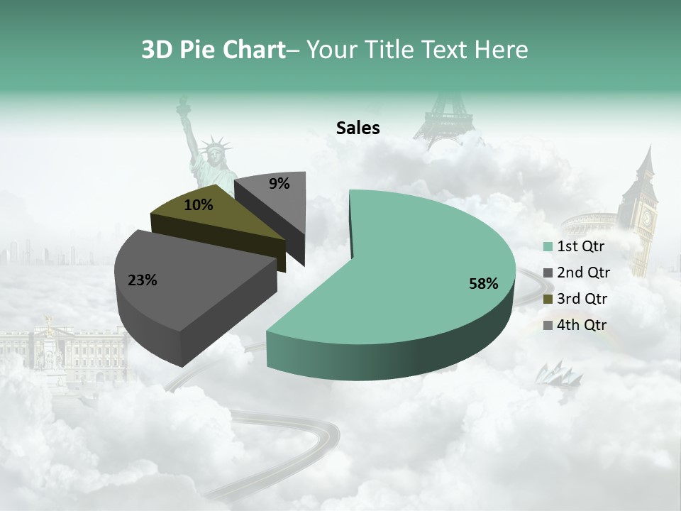 Clouds Collage Style PowerPoint Template