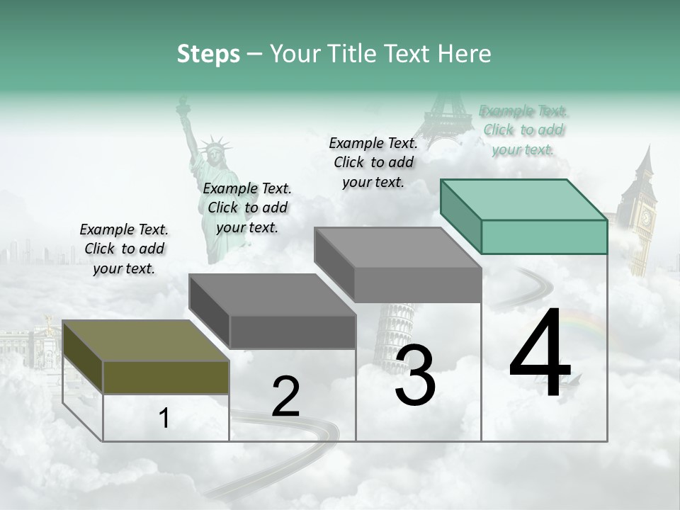 Clouds Collage Style PowerPoint Template
