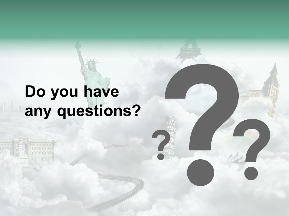 Clouds Collage Style PowerPoint Template