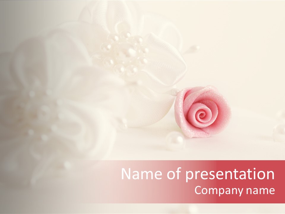 Flowers Macro Wedding PowerPoint Template