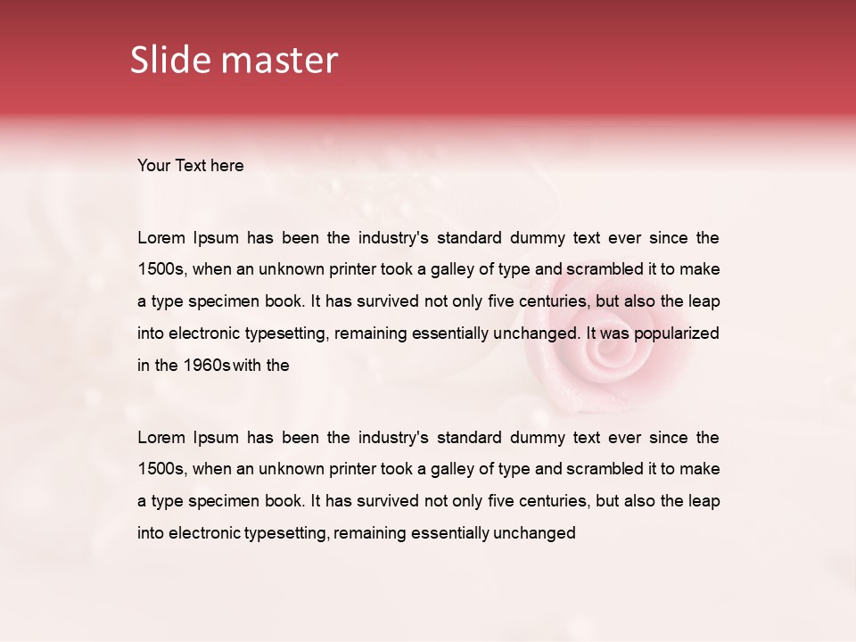 Flowers Macro Wedding PowerPoint Template