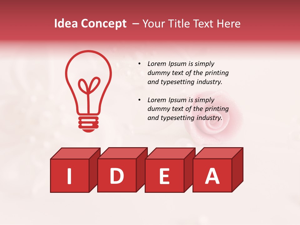 Flowers Macro Wedding PowerPoint Template