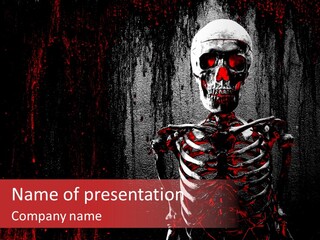 Black Anatomy Medical PowerPoint Template