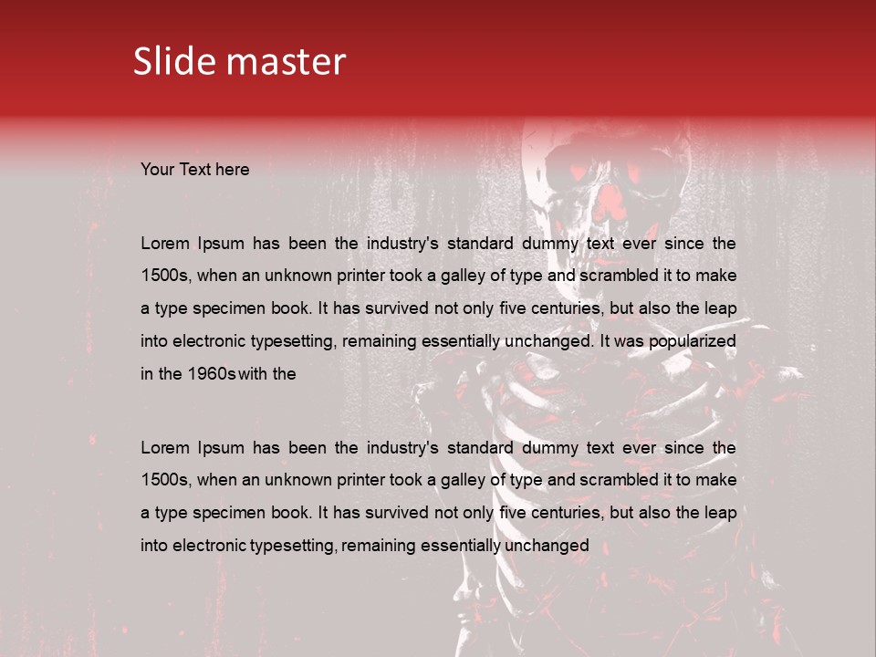 Black Anatomy Medical PowerPoint Template