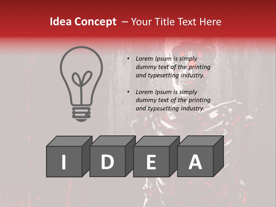 Black Anatomy Medical PowerPoint Template