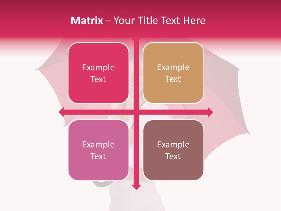 Woman Attractive Long Hair PowerPoint Template