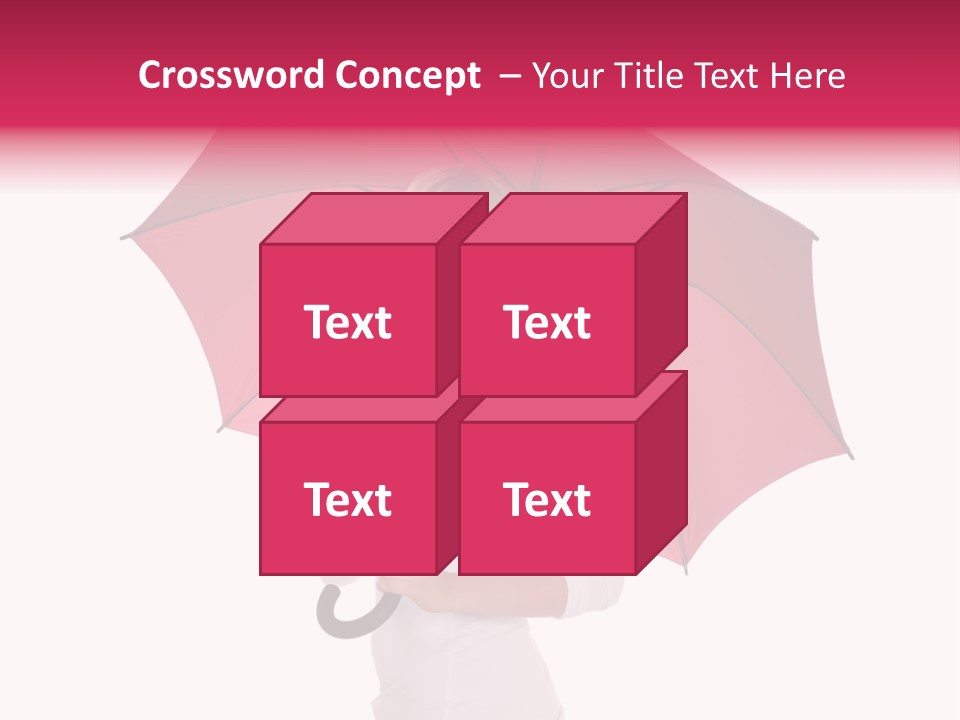 Woman Attractive Long Hair PowerPoint Template