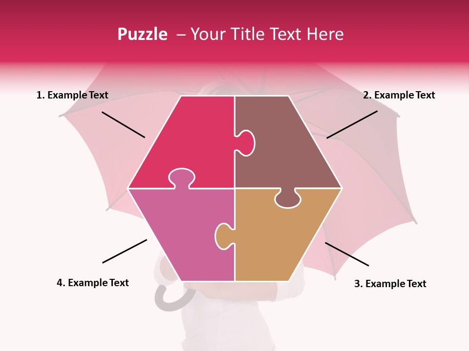 Woman Attractive Long Hair PowerPoint Template