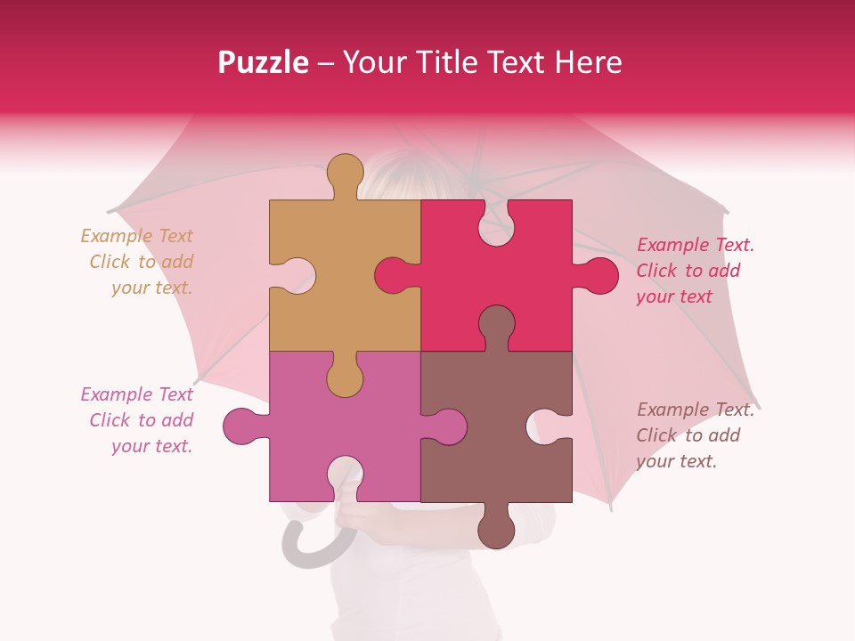 Woman Attractive Long Hair PowerPoint Template