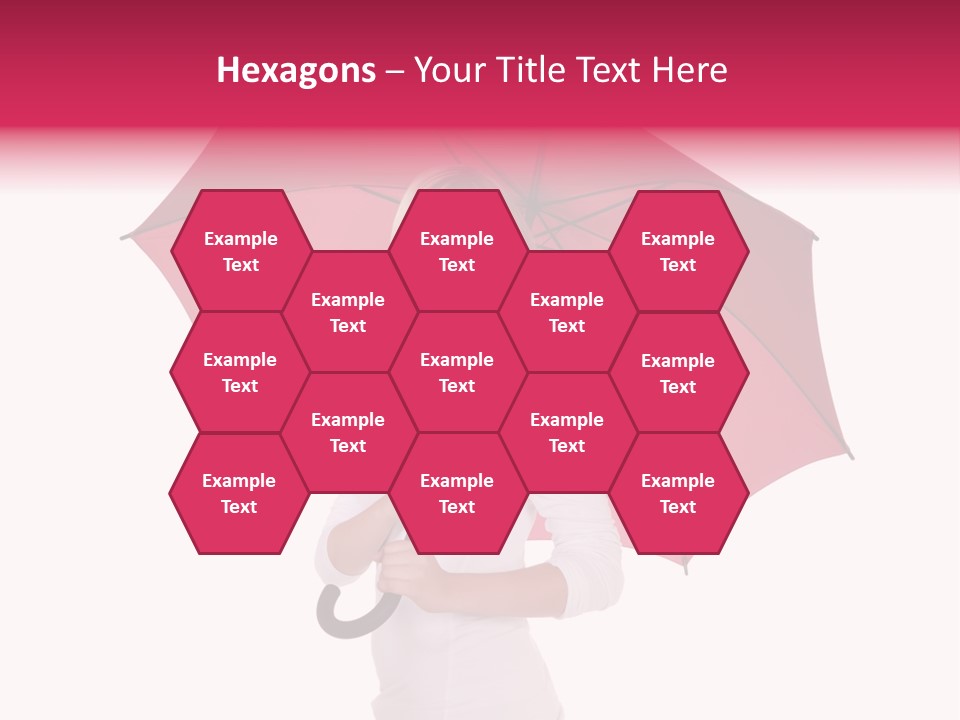 Woman Attractive Long Hair PowerPoint Template