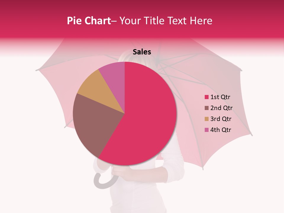 Woman Attractive Long Hair PowerPoint Template