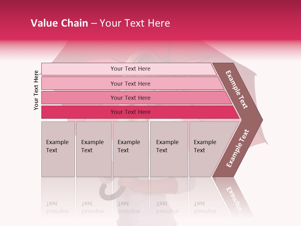 Woman Attractive Long Hair PowerPoint Template