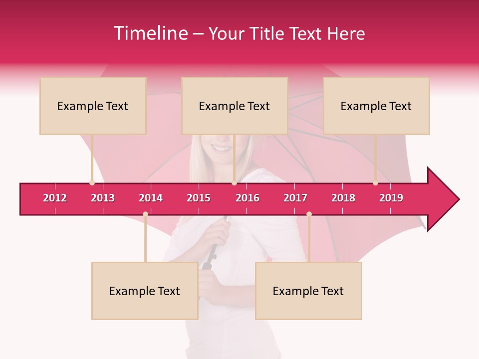 Woman Attractive Long Hair PowerPoint Template