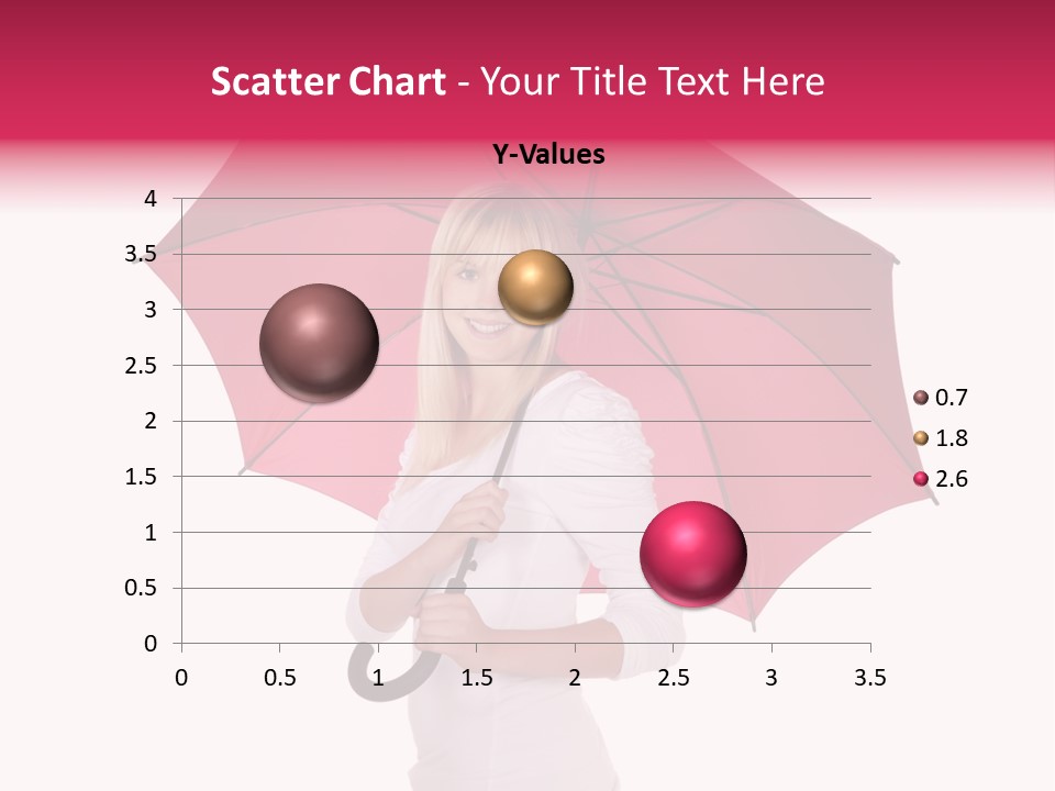 Woman Attractive Long Hair PowerPoint Template