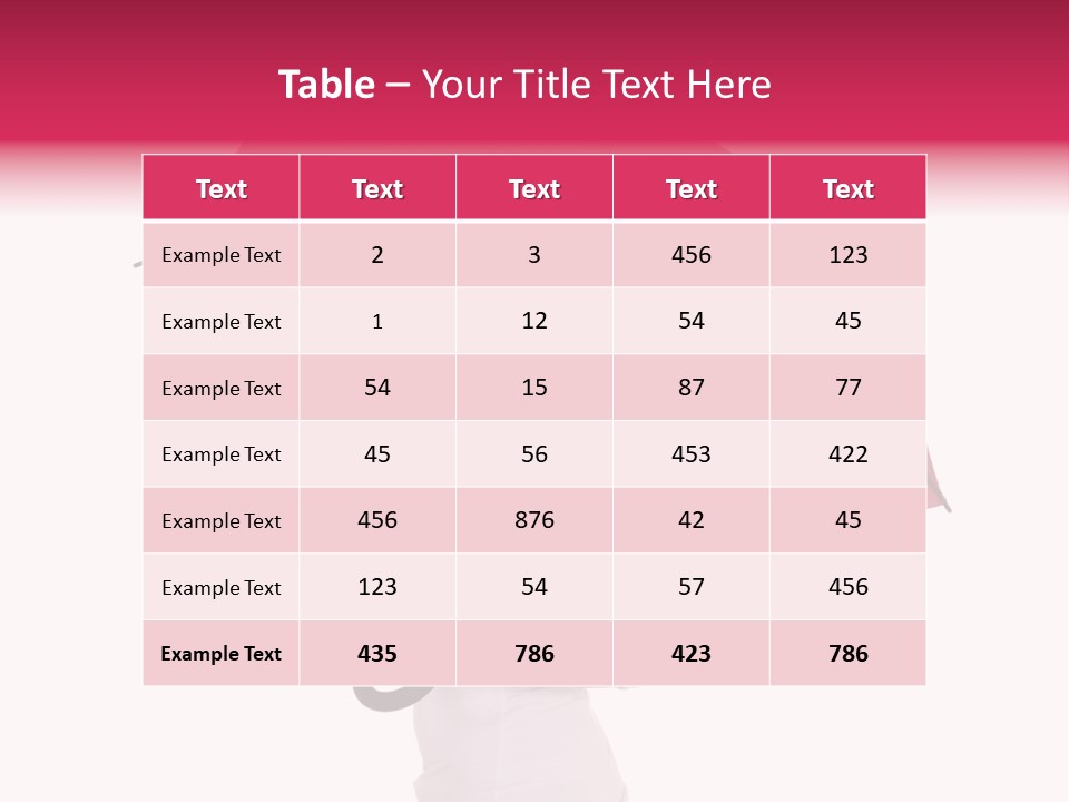 Woman Attractive Long Hair PowerPoint Template