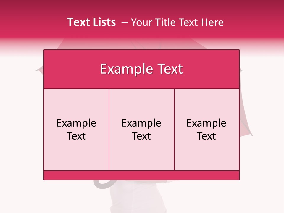 Woman Attractive Long Hair PowerPoint Template