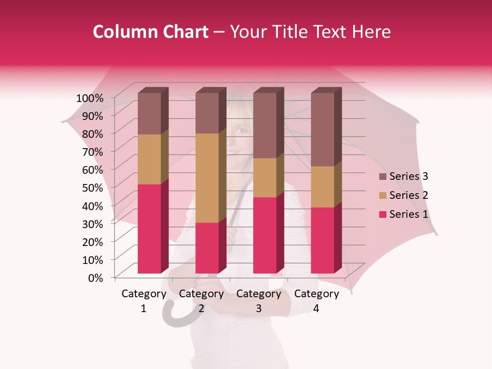 Woman Attractive Long Hair PowerPoint Template