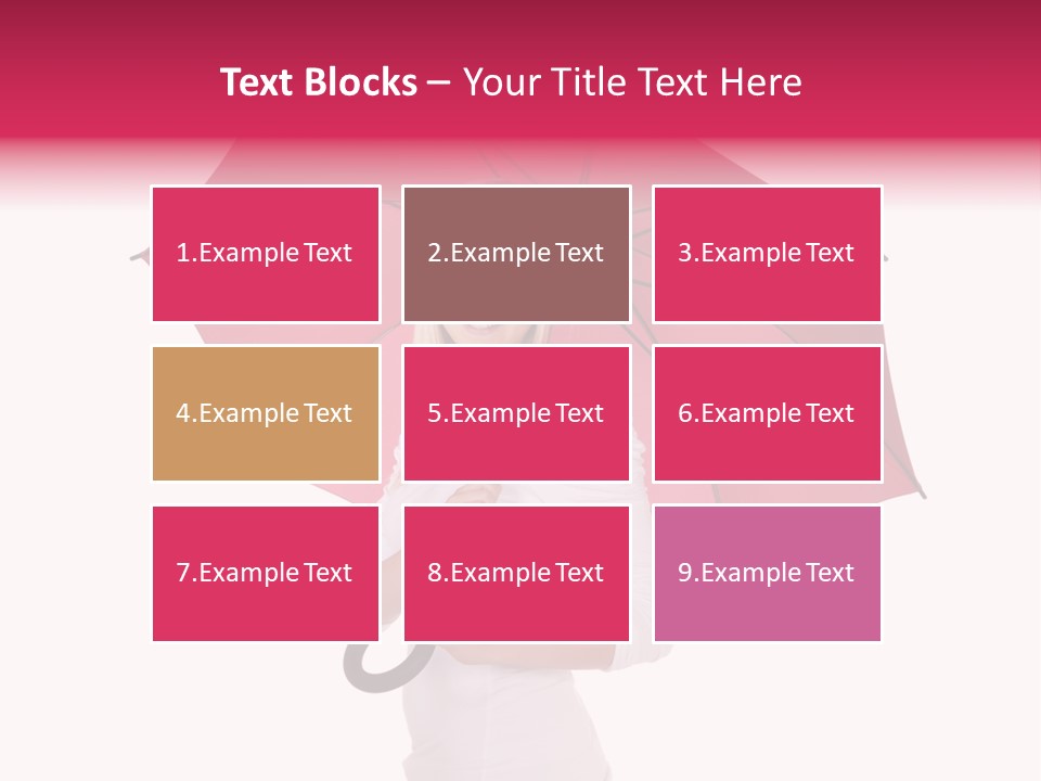 Woman Attractive Long Hair PowerPoint Template