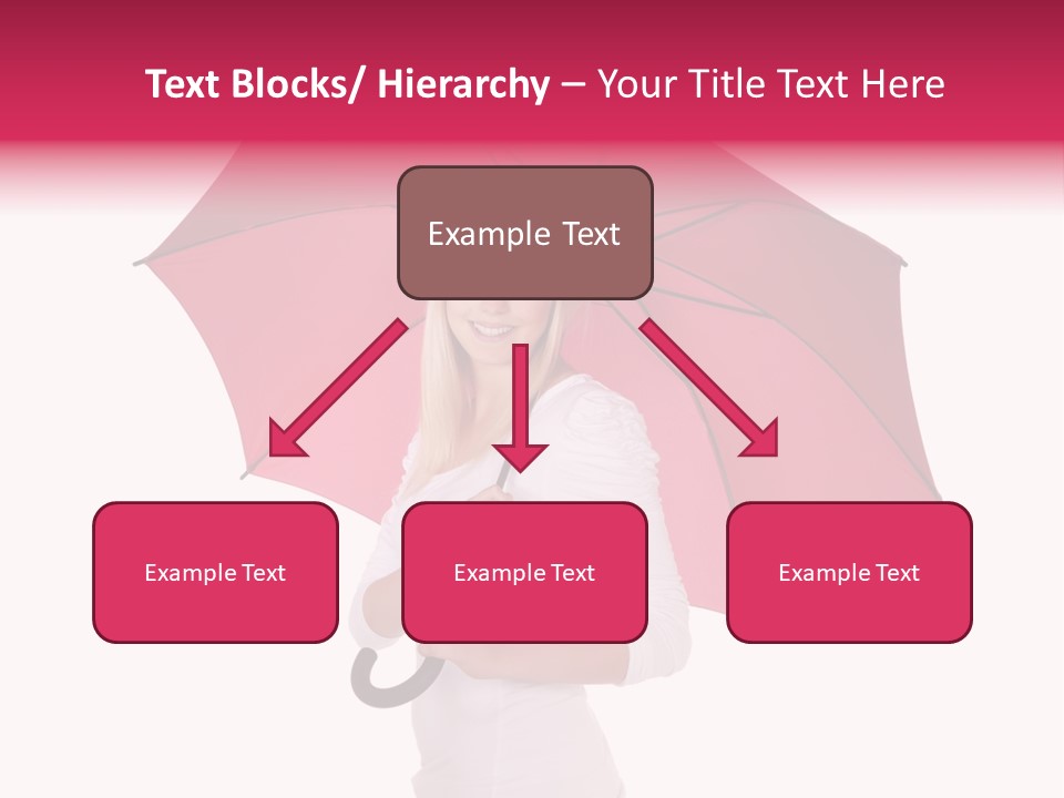 Woman Attractive Long Hair PowerPoint Template